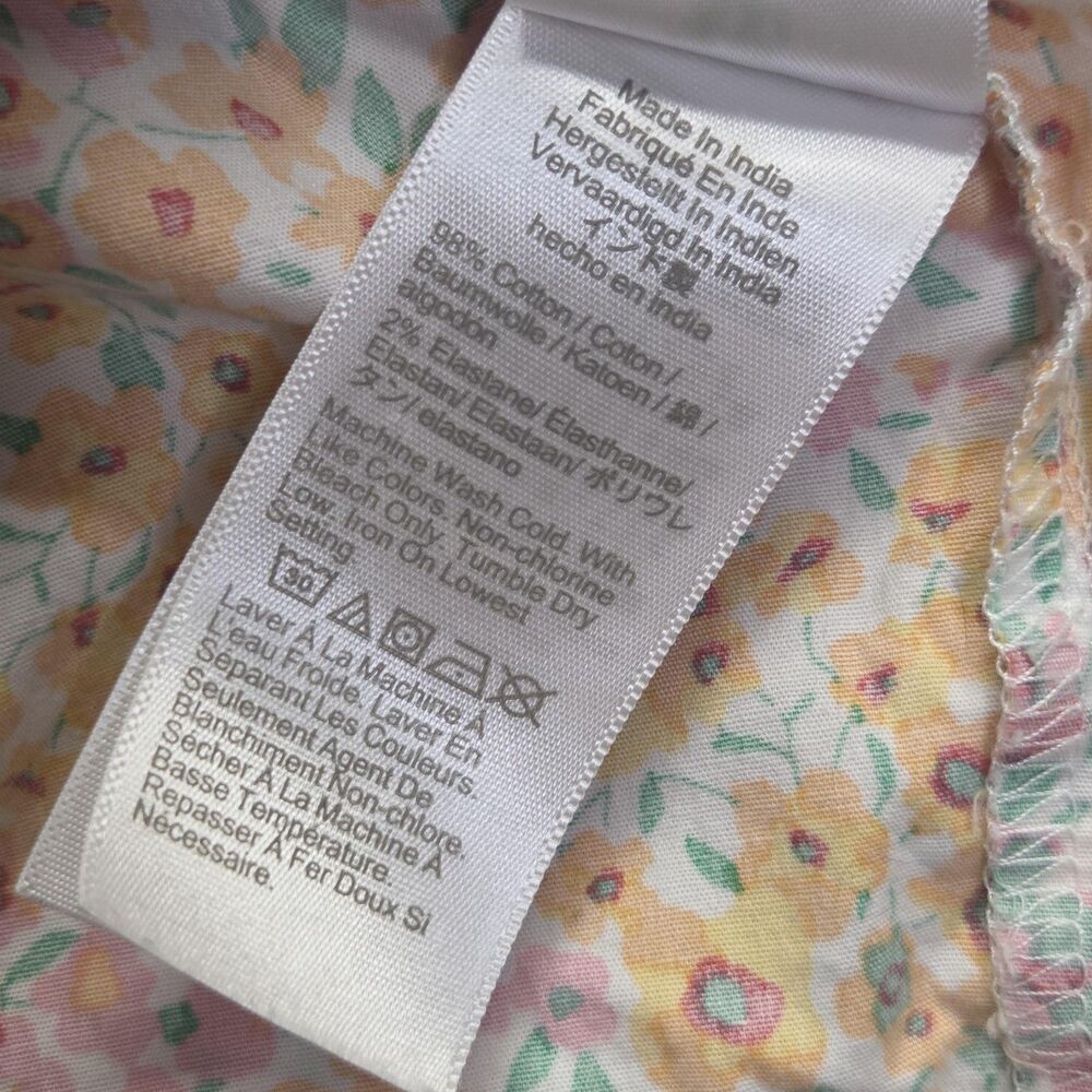 J.Crew Dress Womens 18 Multicolor Floral Sleeveless Tiered Midi Sundress Summer - Picture 7 of 11